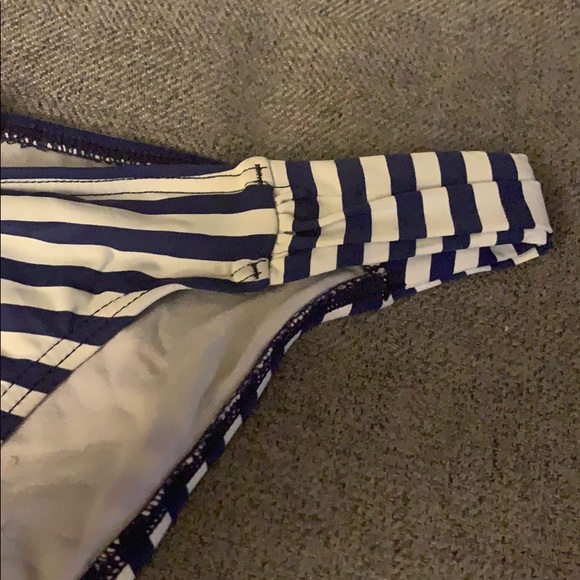 BCBGeneration Navy White Stripe Bikini Bottom - Picture 2 of 5